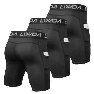 3 Pack Men's Sports Shorts  with Pocket