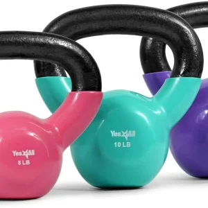 Kettlebell Set Vinyl Coated Weights